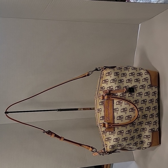 Dooney & Bourke Genuine Florentine Vacchetta Leather Handbag / Crossbody - Picture 1 of 15